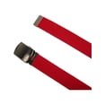 thumbnail image 3 of CTM Cotton Adjustable Belt with Nickel Finish Buckle (Pack of 3), 3 of 4