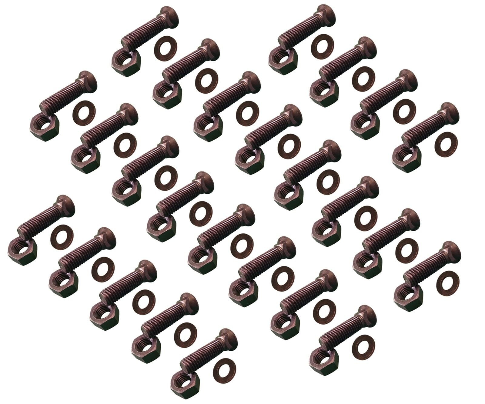 25 Plow Bolt, Nut, washer Blades/Cutting Edge, 5/811x2 Grade 8