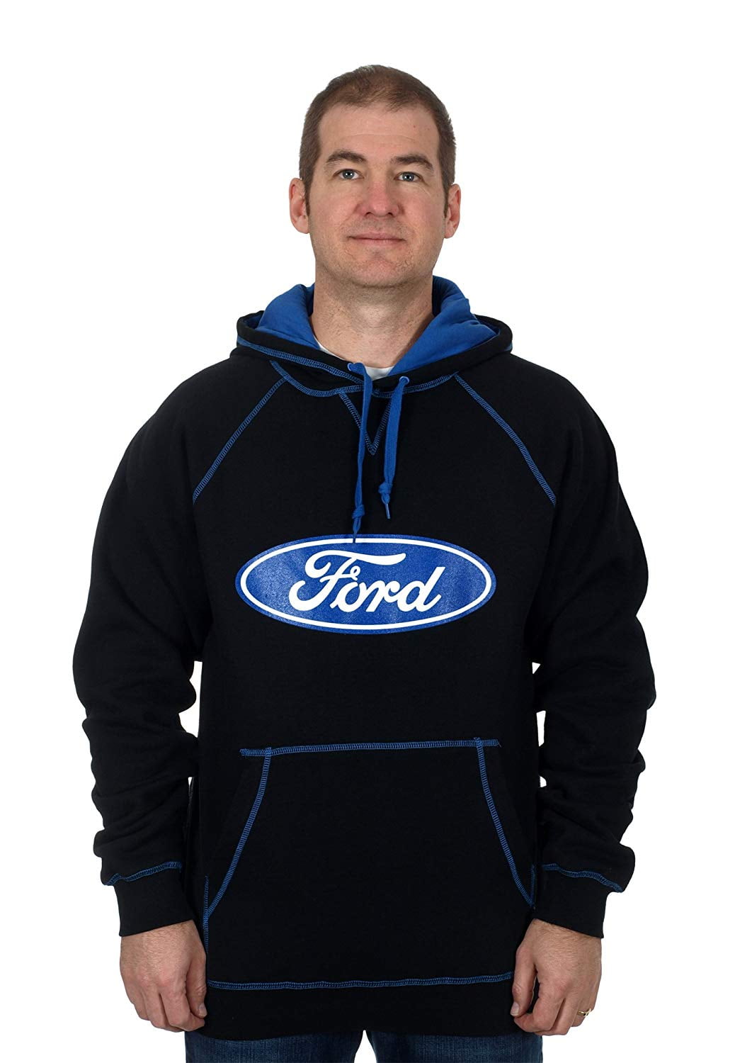 Vermeend Gemaakt om te onthouden Manifestatie JH Design Group Men's Ford Logo Pullover Hoodie a Black Sweatshirt for Men  - Walmart.com
