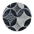 thumbnail image 2 of Nawypu Geometric Round Tablecloth Fitted Table Cover, Elastic Tablecloths Waterproof Outdoor Indoor Stretch Cloth Tablecover for Dinner, Party, Shower, Watercolor Moroccan Abstract Boho Blue, 2 of 7