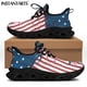 thumbnail image 1 of Zapatos de plataforma deportivos con cordones de malla para mujer, con estampado patriótico del 4 de julio, Día de la Independencia de Estados Unidos, 1 of 6