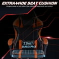 thumbnail image 3 of MYKOMI Gaming Chair, Computer Chair with Footrest and Lumbar Support, Ergonomic Video Game Chair Height Adjustable with Swivel Seat and Headrest, Orange, 3 of 8