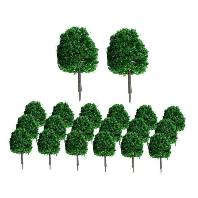 20 Pièces 1/100 Échelle Modèle Arbres Paysage Vert Paysage Chemin de Fer Vert Paysage Vert Foncé