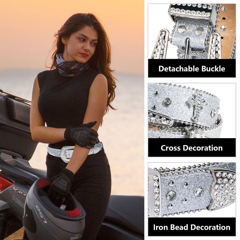 Dream Apparel Rhinestone Belt for Men and Women, Western  display picture 3