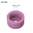 thumbnail image 2 of Uxcell 4-Inch Cup Grinding Wheel 80 Grits Pink Aluminum Oxide Abrasive Wheel, 2 of 5