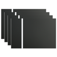thumbnail image 1 of 4 letreros personalizados de 12.0 x 8.0 in para el hogar, oficina, negocios (panel negro tallado en blanco), 1 of 8