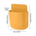 thumbnail image 3 of Adhesive Wall Organizer, Mountable Storage Box, No Drill Installation for Remote Control and Phone, 1 Count, 3 of 3