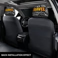 thumbnail image 3 of Kdxio Travel Pattern Print 2 Piece Car Head Rest Covers Set Auto Front/Rear Seats Headrest Cover Universal Fit Most Cars,Sedan, SUV, 3 of 9