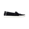 thumbnail image 3 of Womens TOMS Avalon Casual Slip On Sneakers, Black Patent Linen, 5 US / 35.5 EU, 3 of 5
