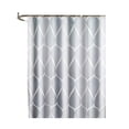 thumbnail image 1 of Irfora Cortina de ducha impermeable con ganchos, cortinas de baño con estampado geométrico, patrón de gota de agua, accesorios de baño de tela de poliéster, 1 ud. Irfora Cortina de la ducha, 1 of 7