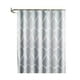 thumbnail image 1 of Cortina de ducha impermeable con ganchos, cortinas de baño con estampado geométrico, patrón de gota Tomshoo 180cm * 180cm, 1 of 7