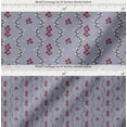 thumbnail image 2 of Soimoi Cotton Cambric Fabric Leaves & Floral Artistic Print Fabric by the Yard 42 Inch Wide, 2 of 7