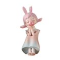 thumbnail image 1 of Estatuilla de niña con burbujas que sopla, escultura de resina, artesanías bonitas, figura decorativa divertida para niña, estatua para gabinete, mesa Rosa, 1 of 9