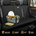 thumbnail image 3 of CAT PU Leather Rear Bench Seat Cover - Black, 60/40 Split Fit for Cars, Trucks, SUVs - Waterproof, Scratch-Resistant, Semi-Universal Fit Rear Seat Protector for Most Auto Interior - Easy Install, 3 of 9