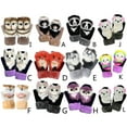 thumbnail image 2 of HeroNeo Women Men Winter Knitted Gloves Cute 3D Fluffy Cartoon Animal Thermal Mittens, 2 of 19