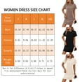 thumbnail image 5 of TEMOFON Women Summer Dress Casual Short Sleeve Shirt Dresses Fashion Round Neck Dresses Solid Black Sexy Shift Dresses for Women Size L, 5 of 5