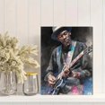 thumbnail image 2 of Guitarist Sketch Canvas Print，Minimalist Music Wall Art for Living Room Bedroom Study Office Music Room, 2 of 8