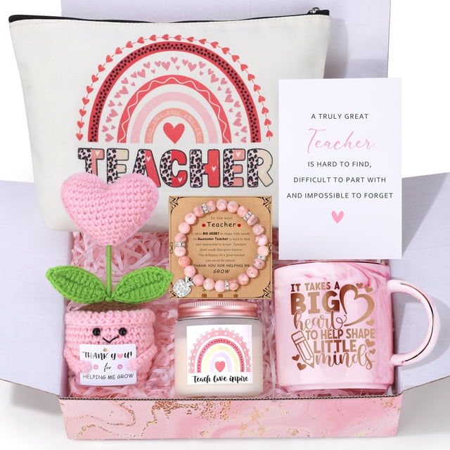 Cesta de regalo JSTUMB Teacher Appreciation for Women, juego de 6