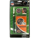 NFL Kit d'Étude pour Fête Lot de 4 - Crayon, Taille-Crayon, Effaceur, Blocs-Notes