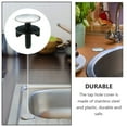 thumbnail image 2 of 2 Pcs Couvercles d'Évier en Acier Inoxydable Bouchons de Lavabo Couvercles de Trous d'Évier, 2 of 5