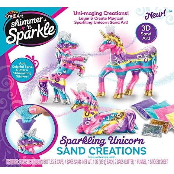Cra-Z-Art Shimmer 'N Sparkle Sand Creations Kit-Sparkling Unicorn