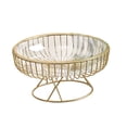 thumbnail image 4 of Cesta de fruta de alambre de metal, bandeja de almacenamiento, cuenco decorativo moderno Borrar L, 4 of 9