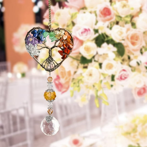 Toystoory Colgante Life Sun Catcher, artesanía exquisita, penetración clara de la luz solar, árbol colgante, boda colorida