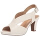 thumbnail image 1 of Sandalia con tacón Easy Street Christy para mujer, color blanco, talla 6.5, 1 of 1