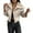 Beige, variant on Jackets for Women Trendy Faux Suede Sherpa Cropped Long Sleeve Lapel Zip Up Fleece Fuzzy Moto Biker Winter Warm Coat