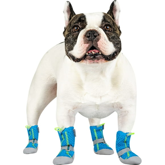 Canada Pooch Dog Boots for Hot Pavement - Dog Boots &amp; Paw Protectors with Anti Slip Rubber | Water Friendly, Breathable Dog Shoes for Hot Days, Great for Dogs Blue - Size 1