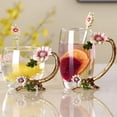 thumbnail image 2 of ACDANC Sunflower Lead-Free Glass Tea Cup with Spoon Set,Present for Christmas,Valentine'S Day,Best Present for Mother,Grandma,Girlfriend,Sister, 2 of 7