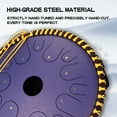 thumbnail image 5 of Abody 14" 14 Notes Carbon Steel Tongue Drum C-Key Hand Pan Drum with Drumsticks Bag, 5 of 9