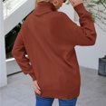 thumbnail image 4 of MSJUHEG Chandails à Manches Longues pour Femmes Col Roulé Chandail Femme Coton Col Roulé Style Chandail Manches Longues Léger Chandails pour Femmes Rouge G, 4 of 9