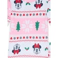thumbnail image 2 of Minnie Mouse Girls Christmas Long Sleeve Top and Pants Pajama Set, 2-Piece, Size 4-10, 2 of 3