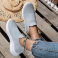 thumbnail image 4 of XIMIN Women's Slip On Sneakers Women Non Slip Work Sport Shoes Comfortable Lightweight Breathable Casual Shoes for Walking Travel Footwear, 4 of 5