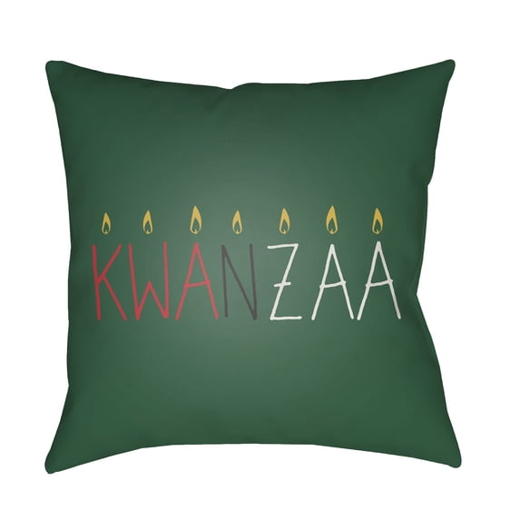 Surya HDY048-2020 Kwanzaa II Medium Throw Pillow, 20 x 20 x 4 in. - Multicolor