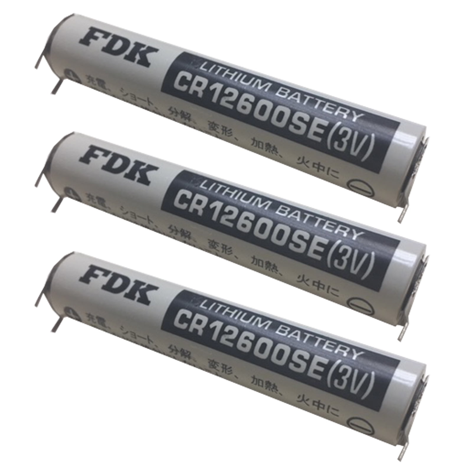 Kast gespannen Fondsen 3pc CR12600SE-P3 3V Lithium Battery Cell with PC Pins CR12600SE-FT3 -  Walmart.com