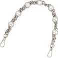 thumbnail image 6 of Gold Pearl Purse Replacement Chain 14.1 Inch Imitation Pearl Bead Short Bag Handle Strap Bag Charms Crossbody Decoration Chain for Satchel Clutch Shoulder Hobo Bag Dumpling Pouch Gold, 6 of 9