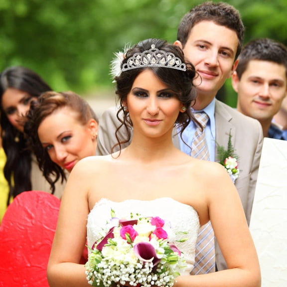 ETHZZLE Wedding Tiara Bridal Headpiece Lightweight Party Hair Accessory Durable