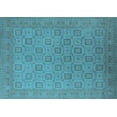 thumbnail image 1 of Ahgly Company Indoor Rectangle Oriental Light Blue Industrial Area Rugs, 2' x 5', 1 of 4