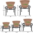 thumbnail image 3 of INCTUO 5-Pack Decent Metal Plant Stands, Heavy Duty Flower Pot Stands for Multiple Plant, Anti-Rust Iron Plant Pot Shelf, Decoration Racks for Home Indoor and Outdoor, 3 of 9