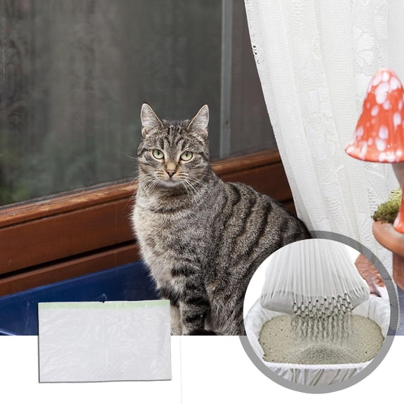 Sifting Cat Litter Box Liners Bags With Holes Disposable Cat Pan Liners For Small Medium Cats L Cat Litter Filter Bag