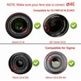 thumbnail image 4 of czcpp-46mm Capuchon d'Objectif Compatible pour Nikon Z50 kit NIKKOR Z DX 16-50mm Objectif, Compatible pour Panasonic Lumix G9 G7 kit Lumix g Vario 14-42mm Objectif (2 Pack), 4 of 4