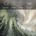 thumbnail image 6 of Cloth Napkins Set of 6 - 20x20 Inches, Mountains Washable Reusable Table Napkins, Watercolor Forest Nature Pine Trees Landscape Soft & Absortbent Dining Napkin for Party Wedding Hotel Restaurant, 6 of 8