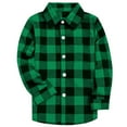 thumbnail image 5 of zbxnLI Boys Button down Shirts Plaid Casual Shirt Spring Fall Clothes Little Boys Long Sleeve Blouse Tops, 5 of 8