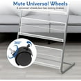 thumbnail image 2 of 4 Pockets Magazine Rack, Durable Brochure Display Stand, Magazine Holder Newspaper Stand, Silver, 2 of 5