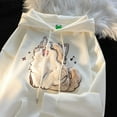 thumbnail image 6 of TrendOFT Cute Cat Graphic Embroidery Hoodies for Girls Kawaii Cartoon Printed Hoodie Women Anime Print Hooded Sweatshirt Pullover Beige L, 6 of 9