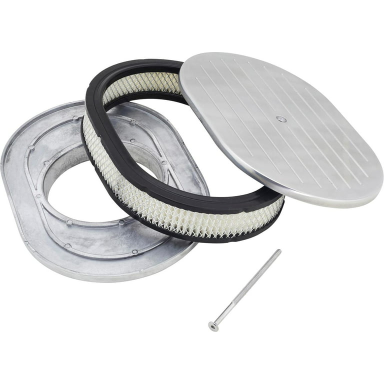 Speedway Chrome Oval Air Cleaner, 12 Inch