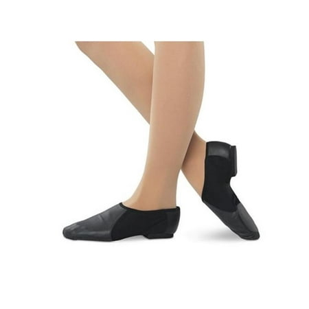 

Danshuz Girl s Superflex Jazz Shoes Black Leather Rubber 12 Youth M