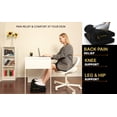 thumbnail image 5 of Cartizma Under Desk Ergonomic Foot Rest for Office – Memory Foam Foot Stool with Anti-Slip Base for Leg & Back Pain Relief – Black, 5 of 7